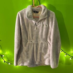 The North Face fuzzy quarter zip